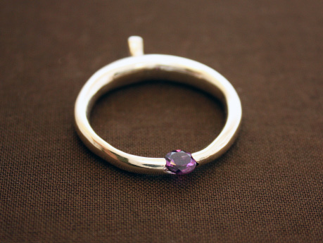 Hammered spigula pendant, silver 925.Juha Pekka Ryynänen.2011