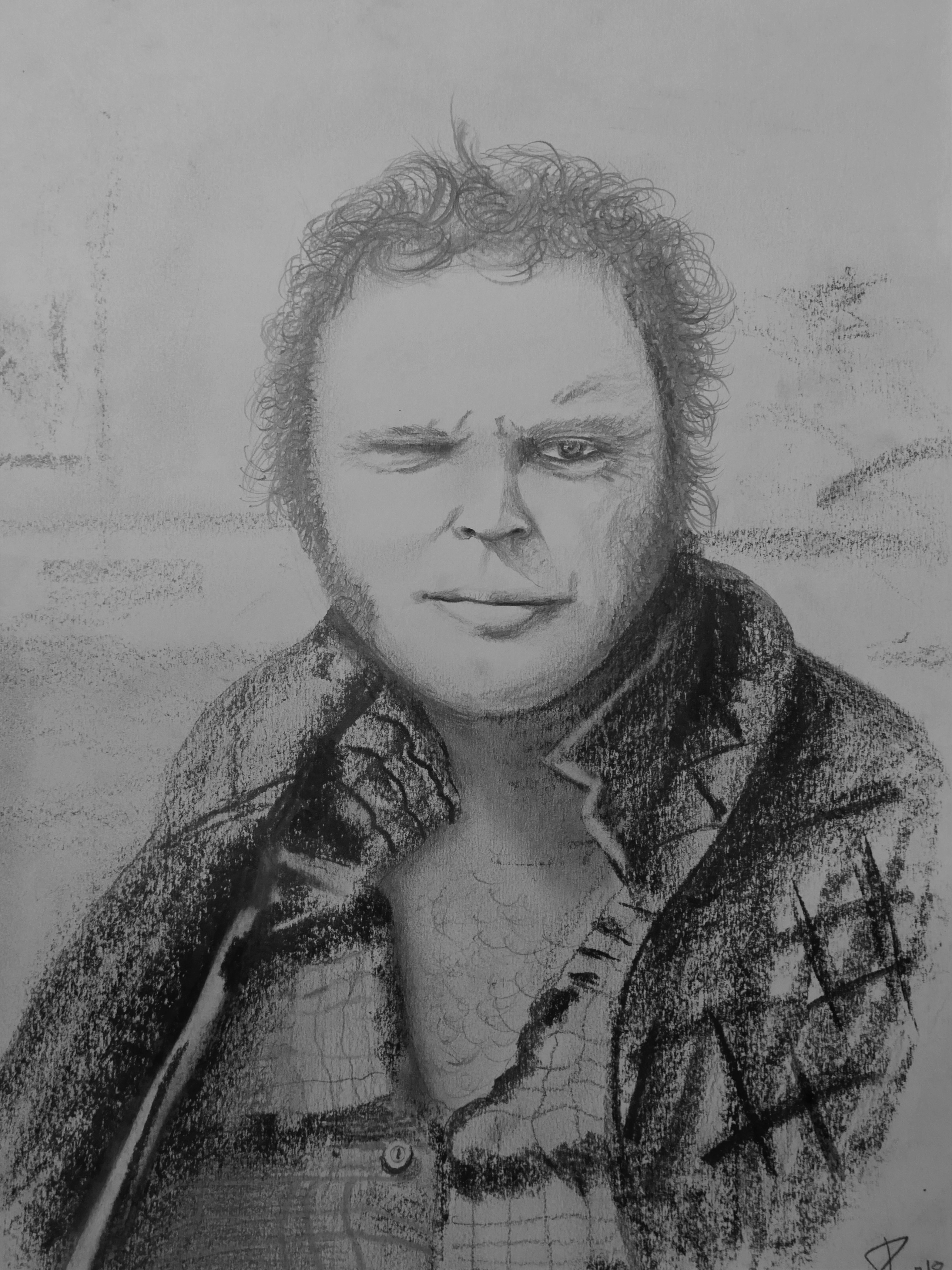 3. Juha Ryynänen. Nimetön. A3. Lyijy. 2018. Kalajoki